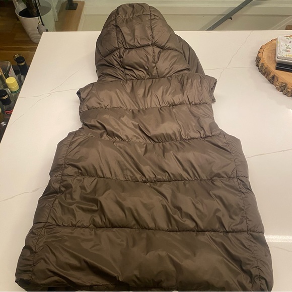Zara brown hooded padded vest - Picture 10 of 10